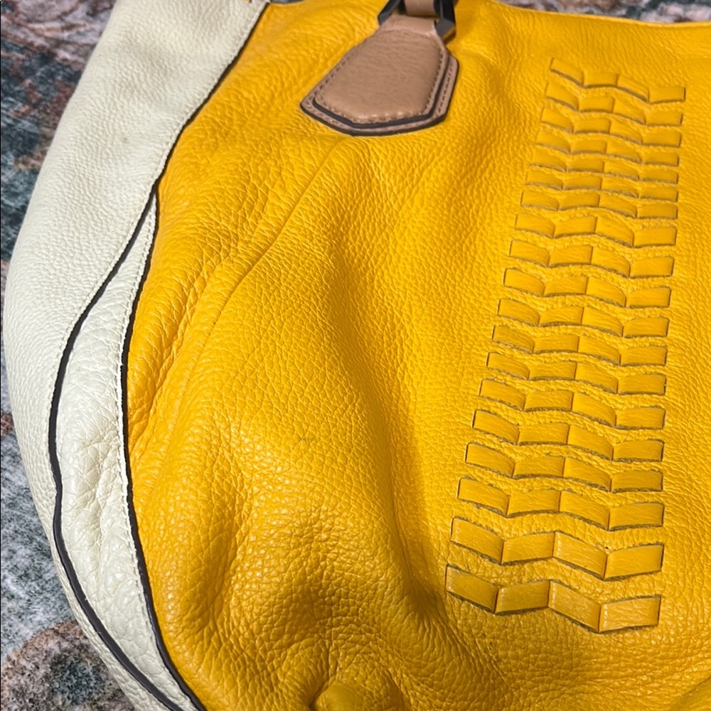 Yellow and Cream Tote Bag - Picture 2 of 5